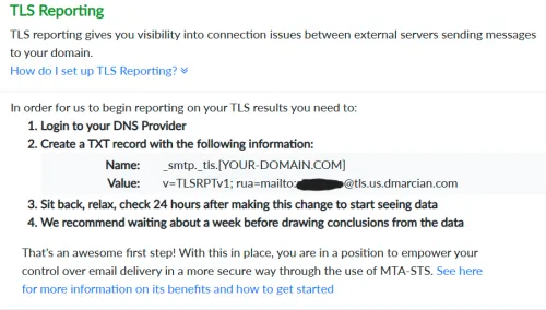 TLS reporting